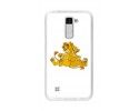 Funda Gel Tpu para Lg K10 Diseño Leones Dibujos