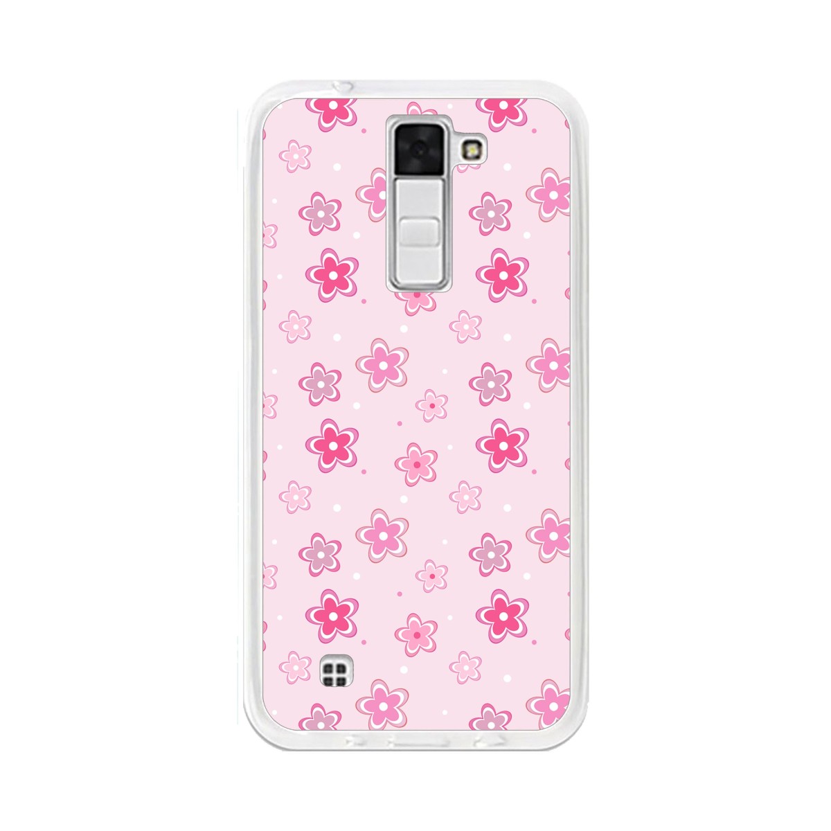 Funda Gel Tpu para Lg K8 Diseño Flores Dibujos