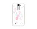 Funda Gel Tpu para Lg K8 Diseño Flores-Minimal Dibujos