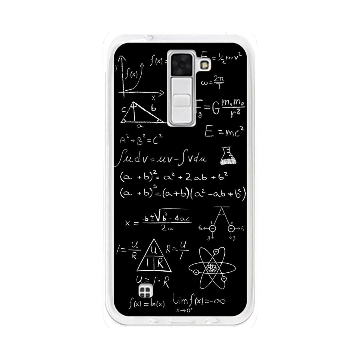 Funda Gel Tpu para Lg K8 Diseño Formulas Dibujos