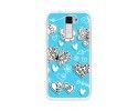Funda Gel Tpu para Lg K8 Diseño Mariposas Dibujos