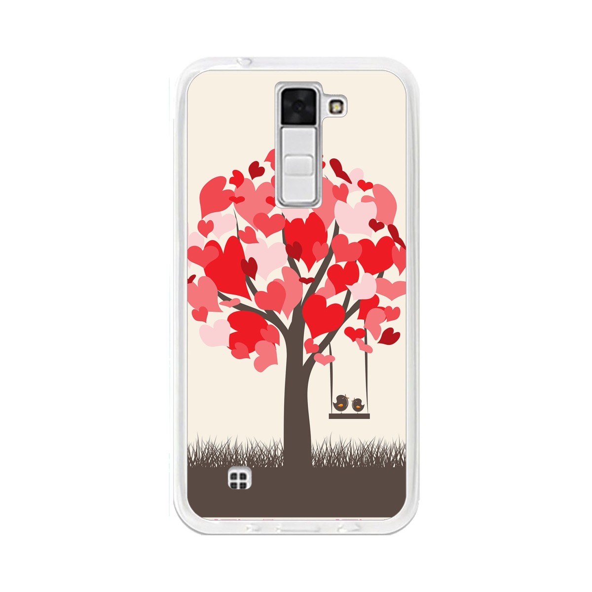 Funda Gel Tpu para Lg K8 Diseño Pajaritos Dibujos