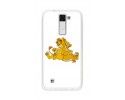 Funda Gel Tpu para Lg K8 Diseño Leones Dibujos