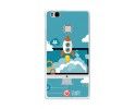 Funda Gel Tpu para Huawei P9 Lite Diseño Cohete Dibujos