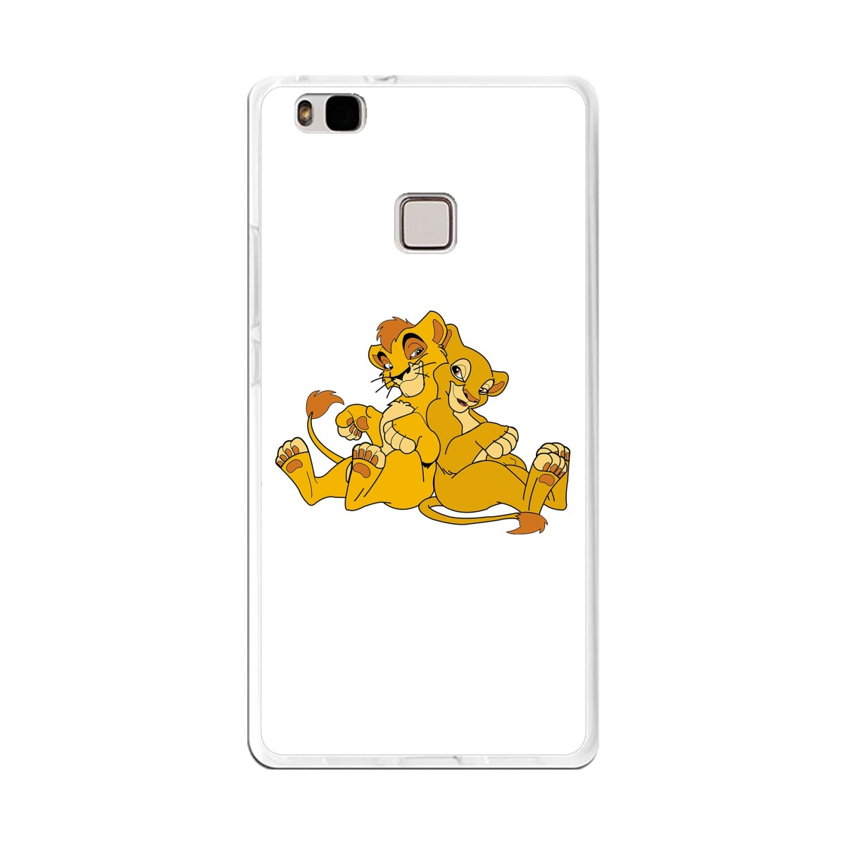 Funda Gel Tpu para Huawei P9 Lite Diseño Leones Dibujos