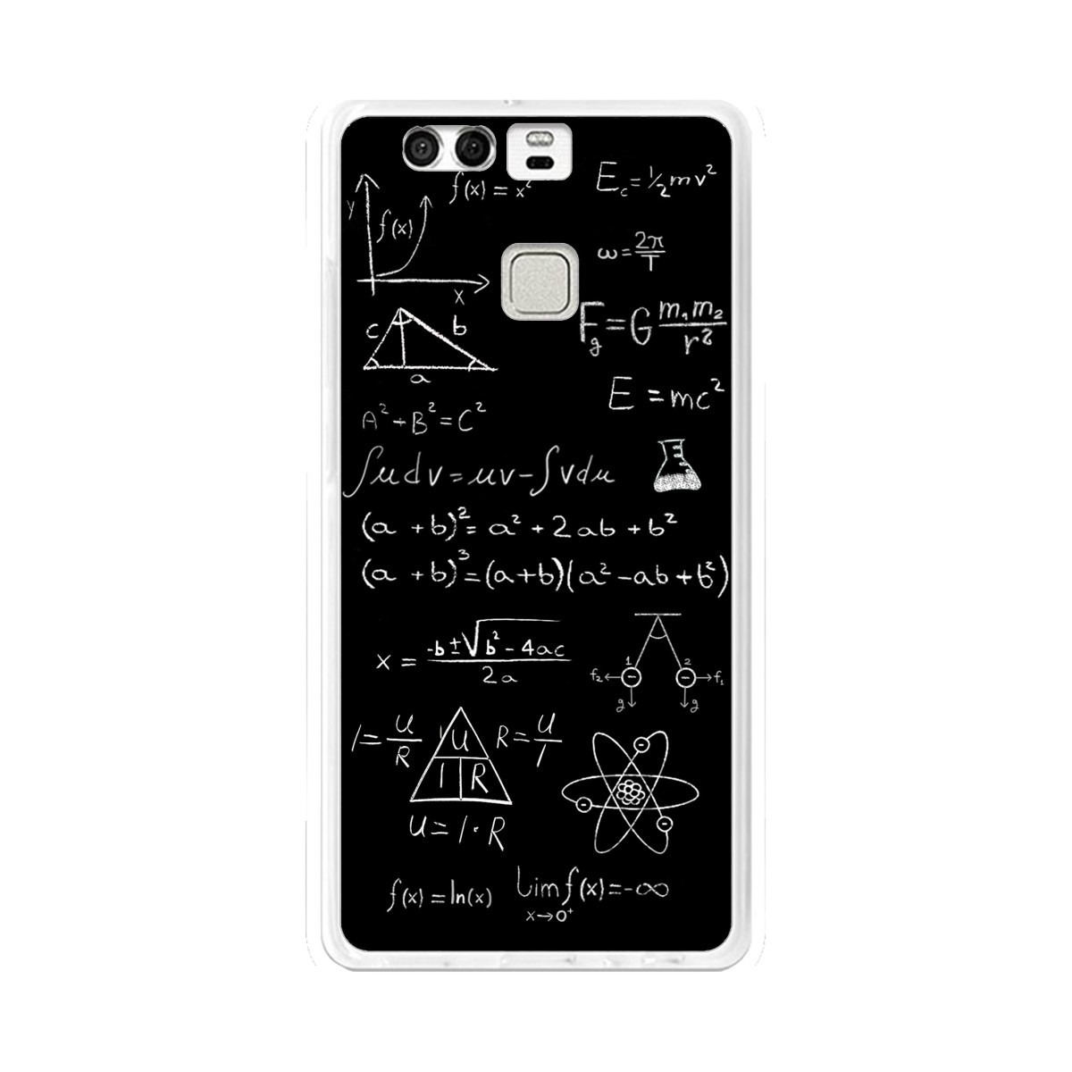 Funda Gel Tpu para Huawei P9  Diseño Formulas Dibujos
