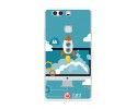 Funda Gel Tpu para Huawei P9 Plus Diseño Cohete Dibujos
