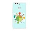 Funda Gel Tpu para Huawei P9 Plus Diseño Familia Dibujos