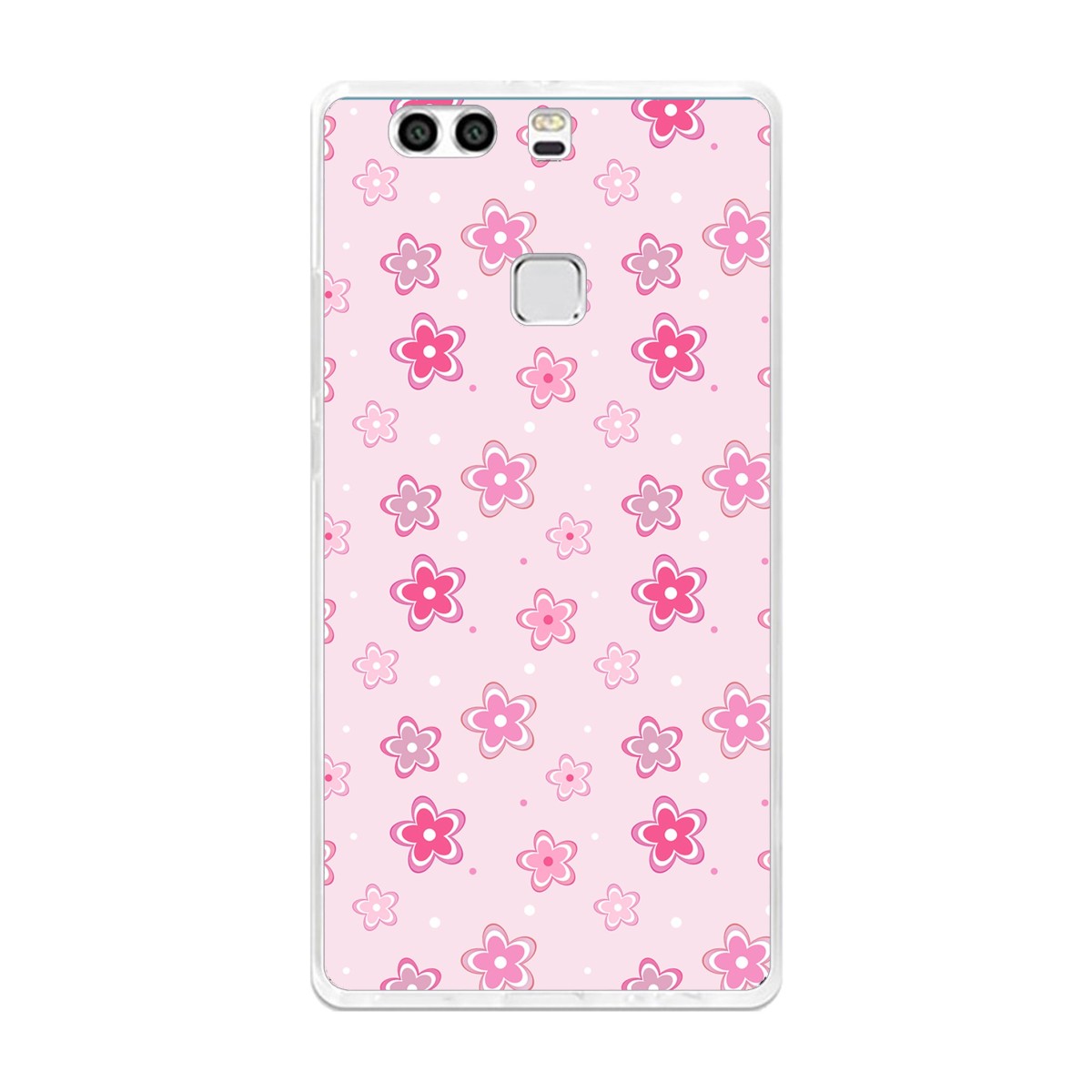 Funda Gel Tpu para Huawei P9 Plus Diseño Flores Dibujos