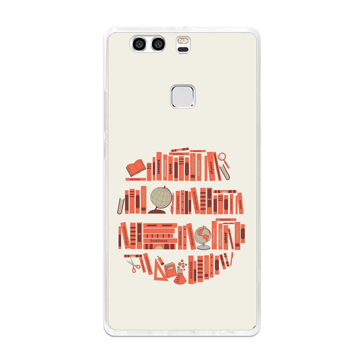 Funda Gel Tpu para Huawei P9 Plus Diseño Mundo-Libro Dibujos