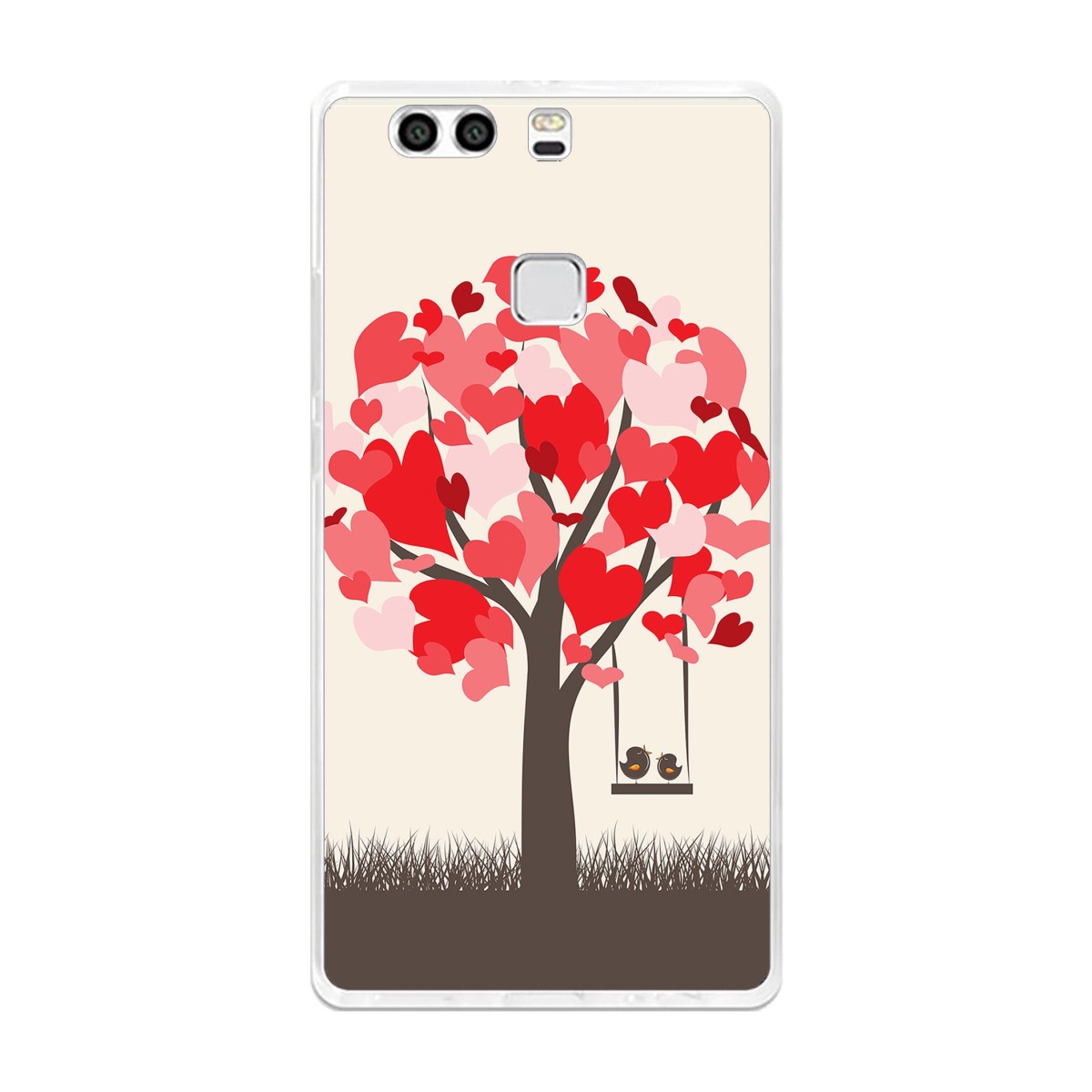 Funda Gel Tpu para Huawei P9 Plus Diseño Pajaritos Dibujos