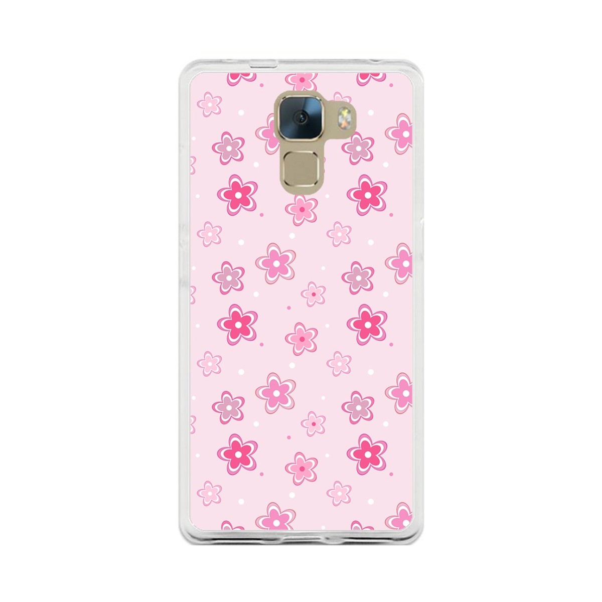 Funda Gel Tpu para Huawei Honor 7 Diseño Flores Dibujos