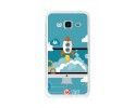 Funda Gel Tpu para Samsung Galaxy J3  (2016) Diseño Cohete Dibujos