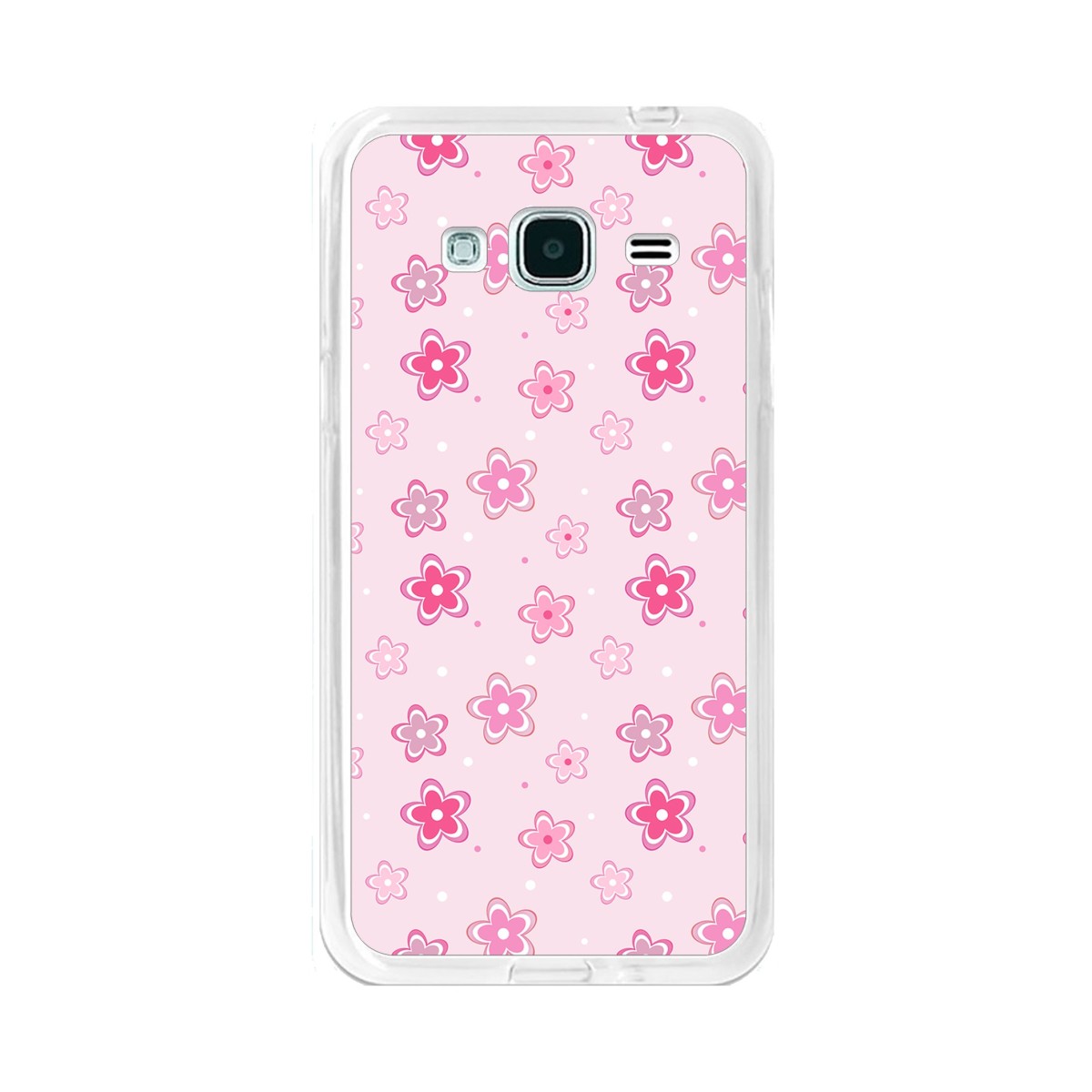 Funda Gel Tpu para Samsung Galaxy J3  (2016) Diseño Flores Dibujos