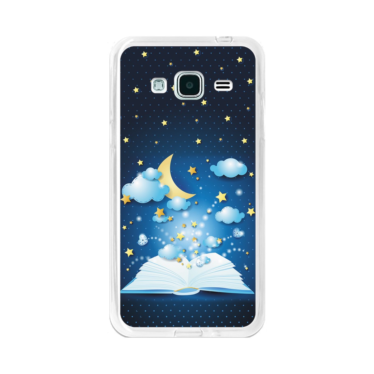 Funda Gel Tpu para Samsung Galaxy J3  (2016) Diseño Libro-Cuentos Dibujos
