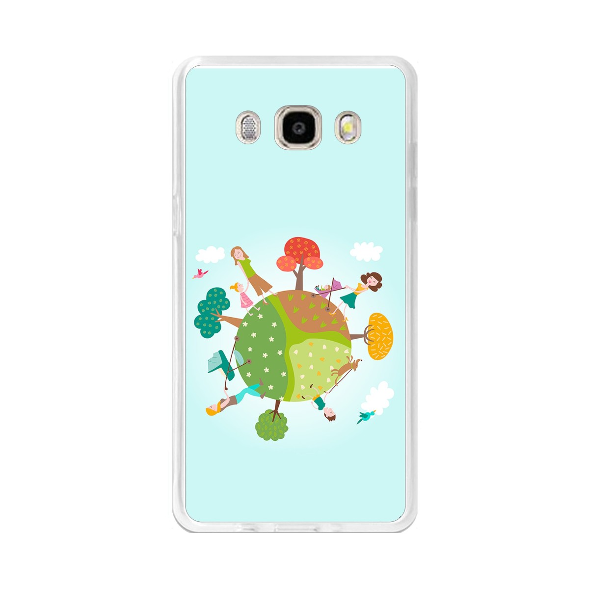 Funda Gel Tpu para Samsung Galaxy J5  (2016) Diseño Familia Dibujos
