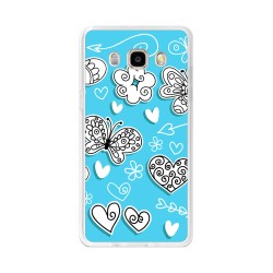 Funda Gel Tpu para Samsung Galaxy J5  (2016) Diseño Mariposas Dibujos