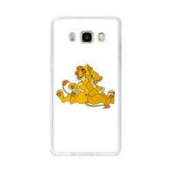 Funda Gel Tpu para Samsung Galaxy J5  (2016) Diseño Leones Dibujos
