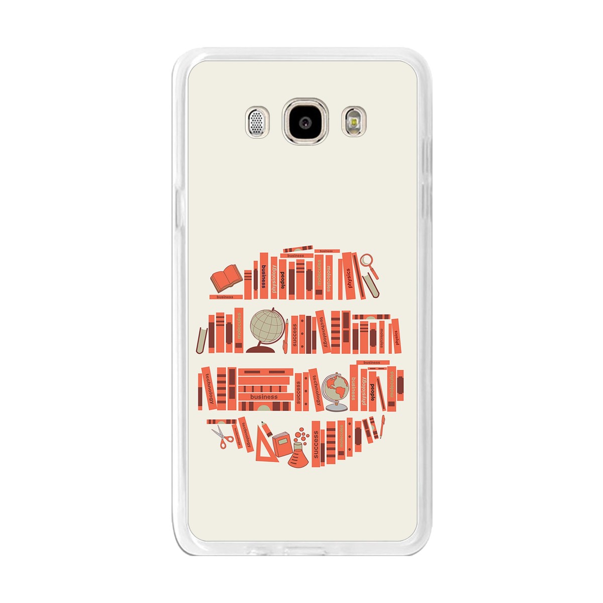 Funda Gel Tpu para Samsung Galaxy J7  (2016) Diseño Mundo-Libro Dibujos