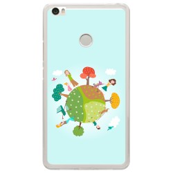 Funda Gel Tpu para Xiaomi Mi Max Diseño Familia Dibujos