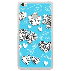 Funda Gel Tpu para Xiaomi Mi Max Diseño Mariposas Dibujos