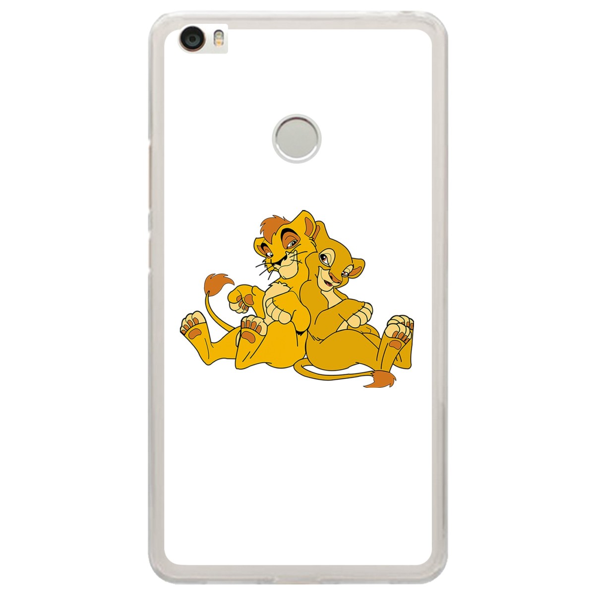 Funda Gel Tpu para Xiaomi Mi Max Diseño Leones Dibujos