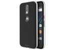 Funda Tipo Neo Hybrid (Pc+Tpu) Negra / Plata para Motorola Moto G4 / G4 Plus