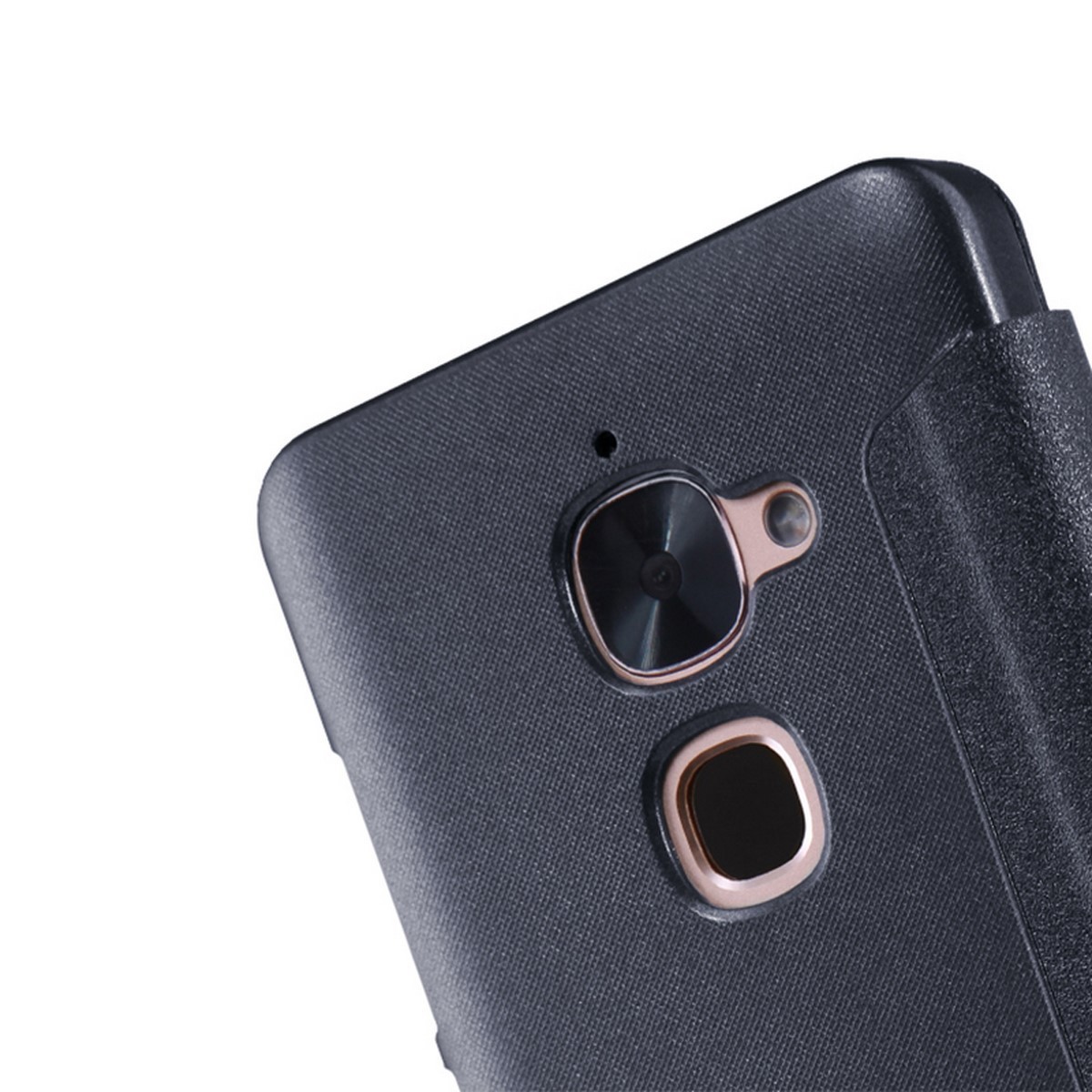 Funda Flip Nillkin Modelo Sparkle para Letv Le2 / Le2 Pro  Color Negra