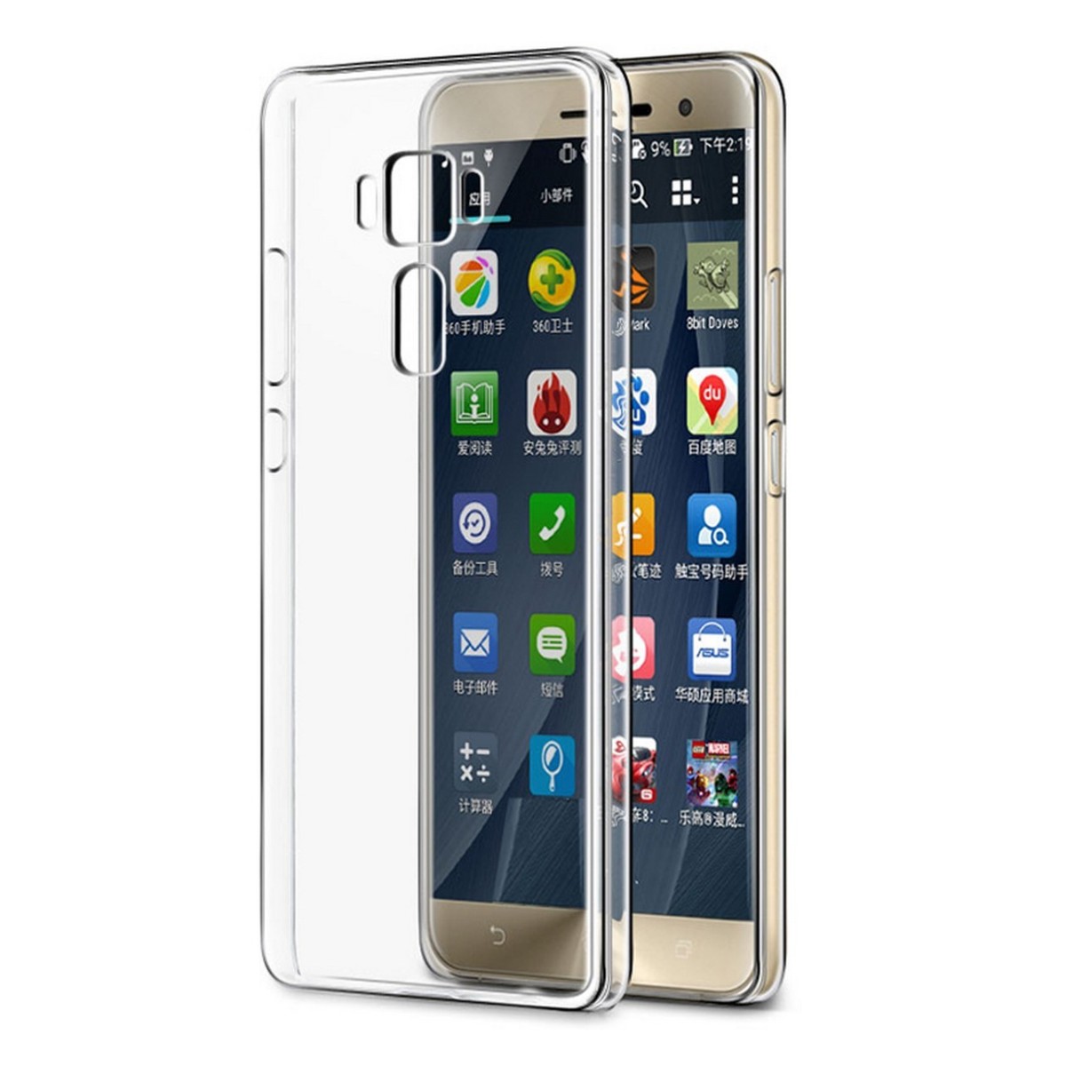 Funda Gel Tpu Fina Ultra-Thin 0,3mm Transparente para Asus Zenfone 3 5.5" Ze552Kl