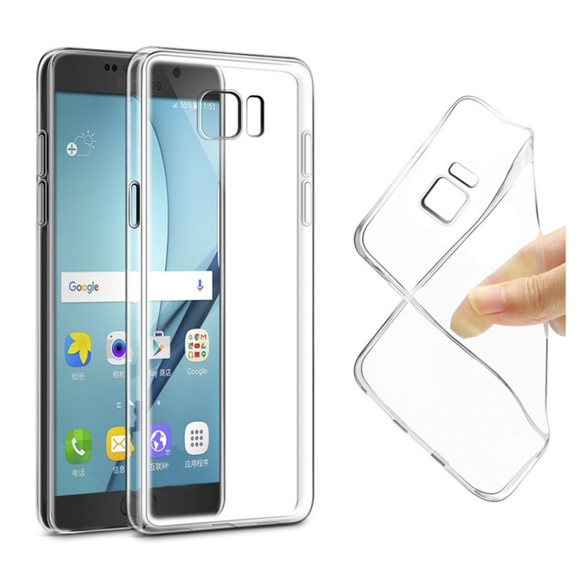 Funda Gel Tpu Fina Ultra-Thin 0,3mm Transparente para Samsung Galaxy Note 7