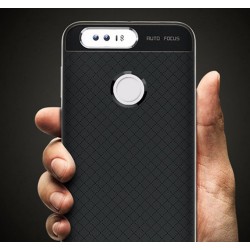 Funda Tipo Neo Hybrid (Pc+Tpu) Negra / Plata para Huawei Honor 8 2