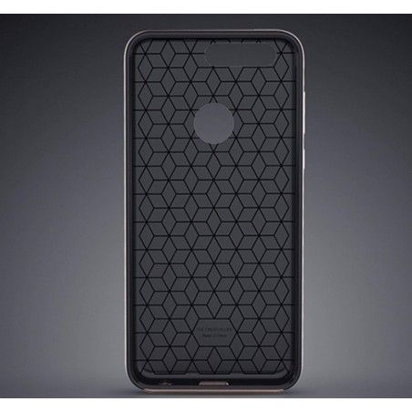 Funda Tipo Neo Hybrid (Pc+Tpu) Negra / Plata para Huawei Honor 8
