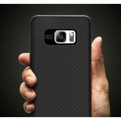 Funda Tipo Neo Hybrid (Pc+Tpu) Negra / Plata para Samsung Galaxy Note 7 2