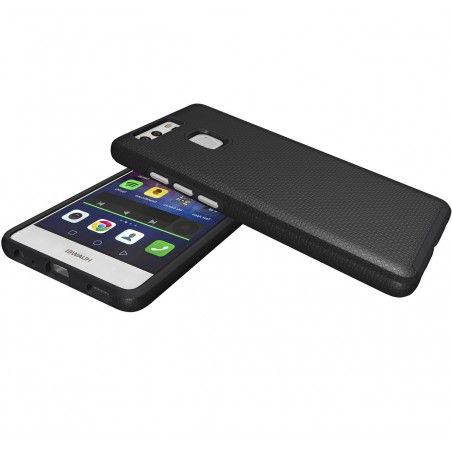 Funda Tipo Armor Rugged (Pc+Tpu) Negra para Huawei P9