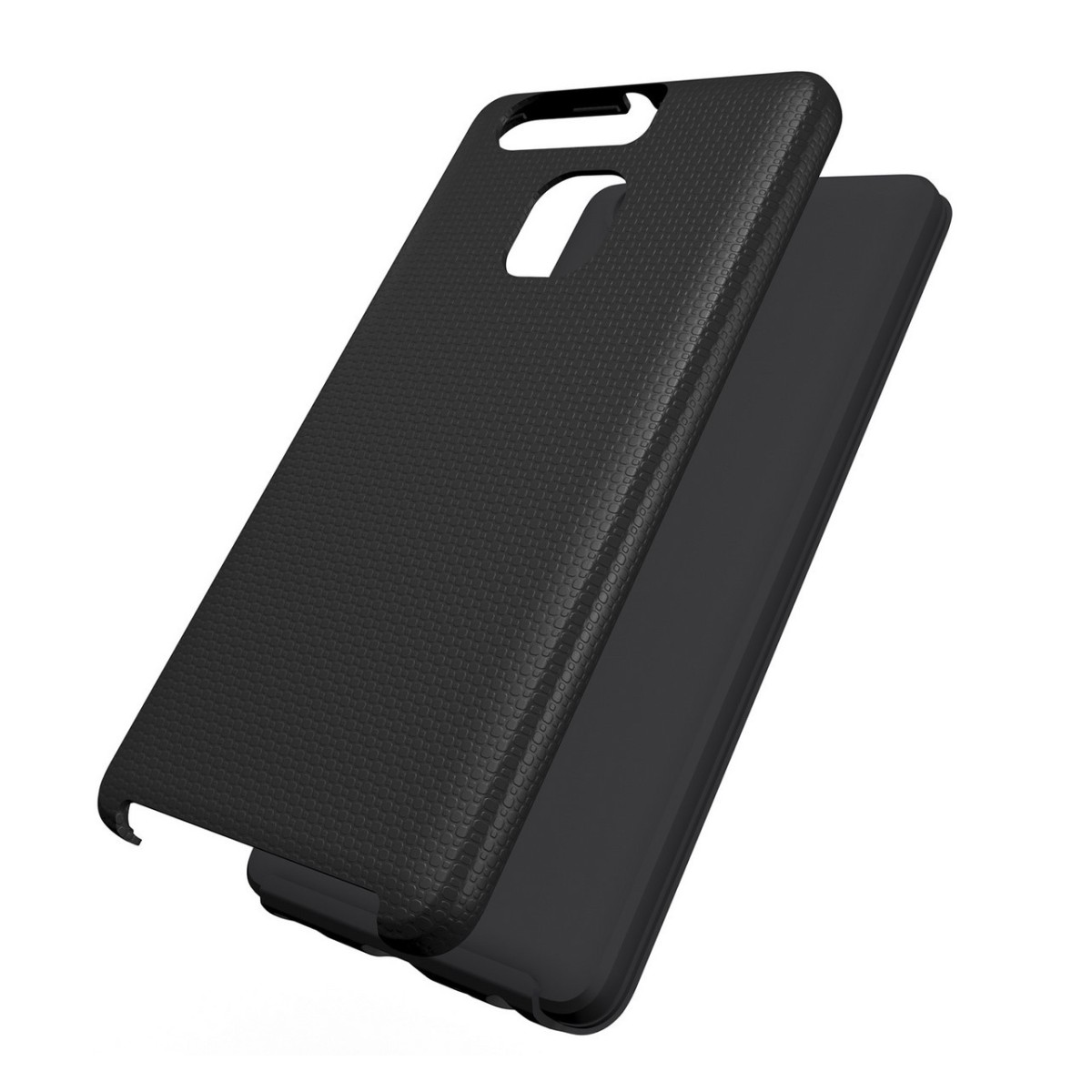 Funda Tipo Armor Rugged (Pc+Tpu) Negra para Huawei P9