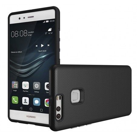 Funda Tipo Armor Rugged (Pc+Tpu) Negra para Huawei P9 Plus