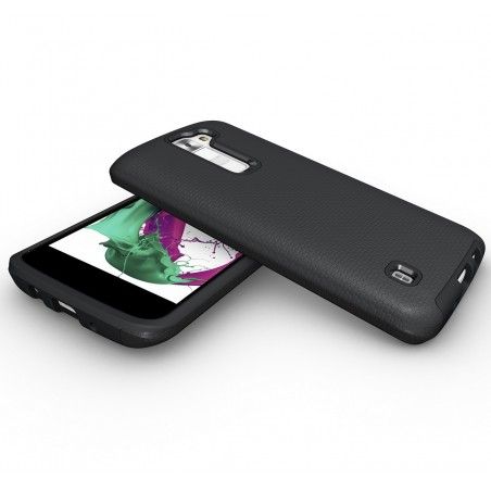 Funda Tipo Armor Rugged (Pc+Tpu) Negra para Lg K7