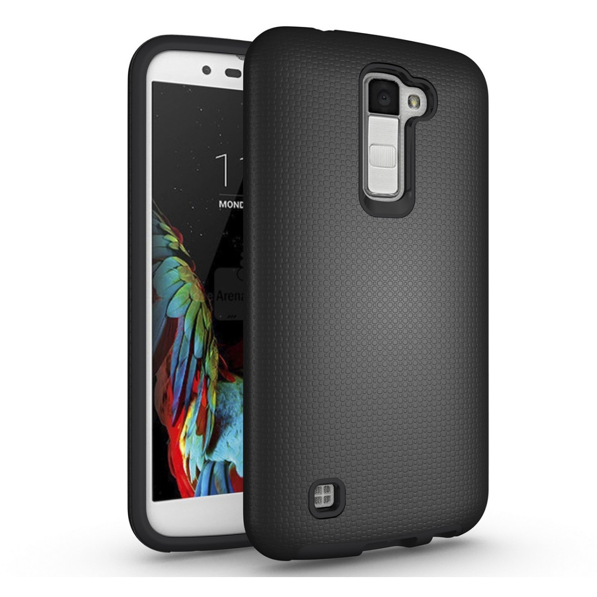 Funda Tipo Armor Rugged (Pc+Tpu) Negra para Lg K10