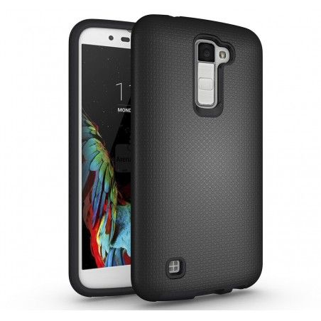 Funda Tipo Armor Rugged (Pc+Tpu) Negra para Lg K10
