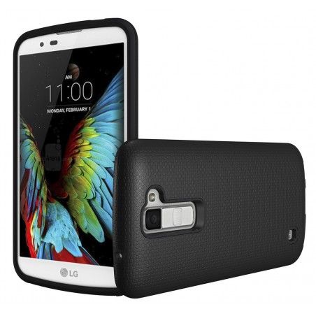 Funda Tipo Armor Rugged (Pc+Tpu) Negra para Lg K10
