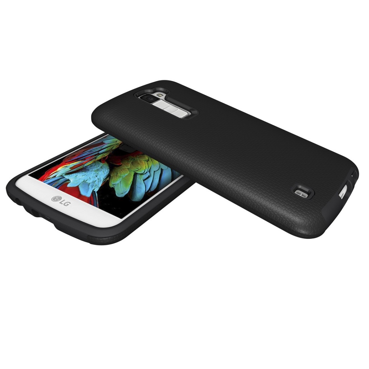 Funda Tipo Armor Rugged (Pc+Tpu) Negra para Lg K10