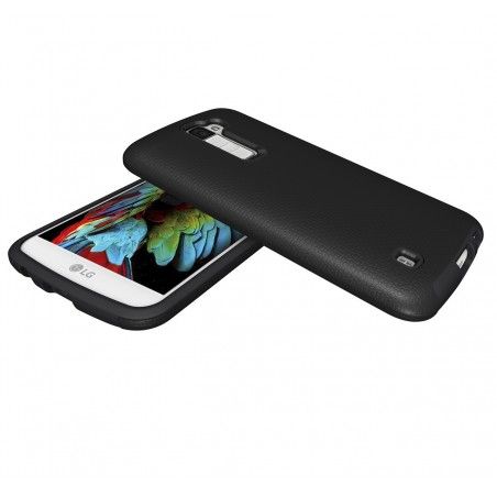 Funda Tipo Armor Rugged (Pc+Tpu) Negra para Lg K10