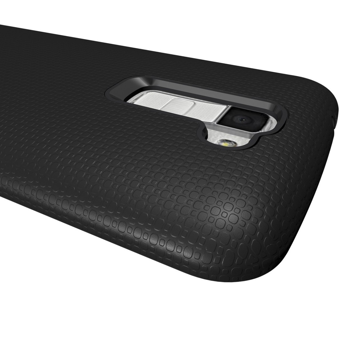 Funda Tipo Armor Rugged (Pc+Tpu) Negra para Lg K10