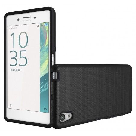 Funda Tipo Armor Rugged (Pc+Tpu) Negra para Sony Xperia X