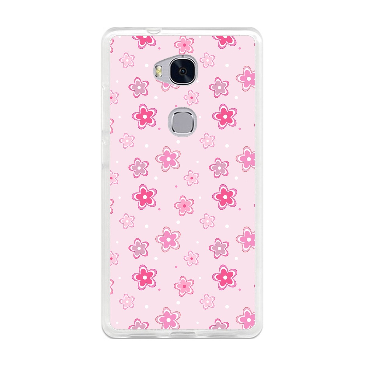 Funda Gel Tpu para Huawei Honor 5X Diseño Flores Dibujos