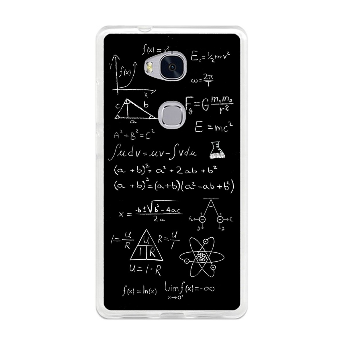 Funda Gel Tpu para Huawei Honor 5X Diseño Formulas Dibujos