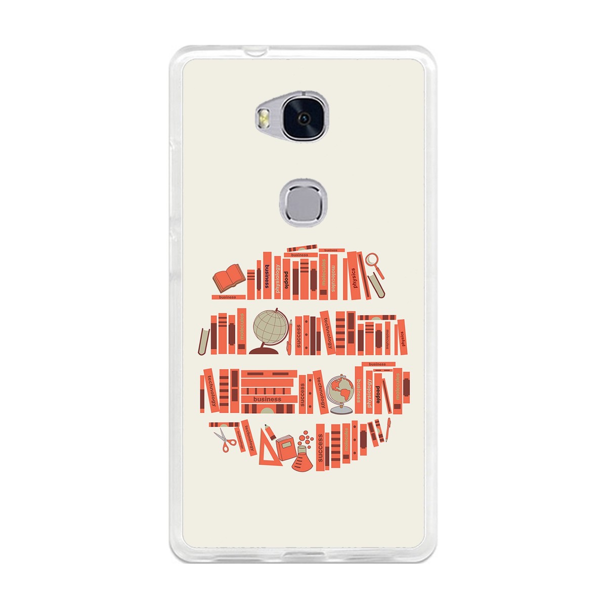 Funda Gel Tpu para Huawei Honor 5X Diseño Mundo-Libro Dibujos