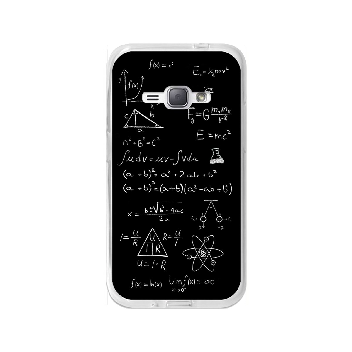 Funda Gel Tpu para Samsung Galaxy J1 (2016) Diseño Formulas Dibujos