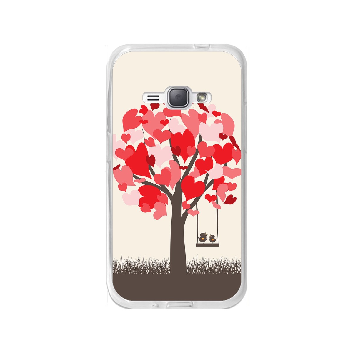 Funda Gel Tpu para Samsung Galaxy J1 (2016) Diseño Pajaritos Dibujos