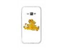 Funda Gel Tpu para Samsung Galaxy J1 (2016) Diseño Leones Dibujos
